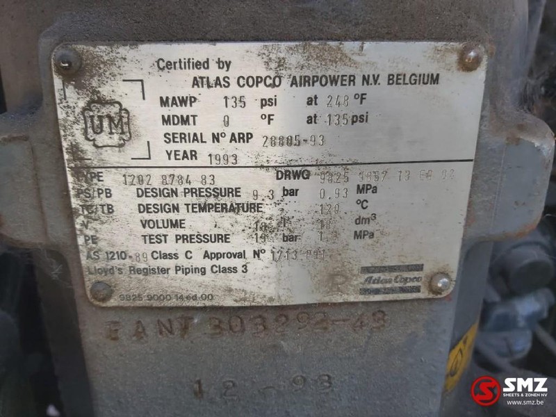 Zračni kompresor Atlas-Copco Occ Compressor Atlas Copco 8 BAR: slika Zračni kompresor Atlas-Copco Occ Compressor Atlas Copco 8 BAR