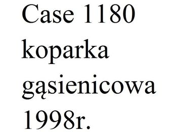 Bager gusjeničar CASE 1180: slika Bager gusjeničar CASE 1180
