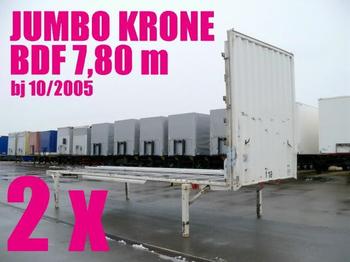 Krone WECHSELBRÜCKE PLATEAU JUMBO 7,80 2 x - Izmjenjivi sanduk/ Kontejner