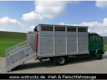 Kamion za prijevoz stoke Mercedes-Benz 814 L Menke Einstock: slika Kamion za prijevoz stoke Mercedes-Benz 814 L Menke Einstock