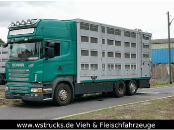 Kamion za prijevoz stoke Scania R 440 Topline KABA 4 Stock Hubdach: slika Kamion za prijevoz stoke Scania R 440 Topline KABA 4 Stock Hubdach