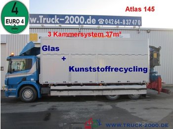 Kamion za odvoz smeća Scania P380 Glas/Wertstoff Recycling Kran 3Kammern 37mÂ³: slika Kamion za odvoz smeća Scania P380 Glas/Wertstoff Recycling Kran 3Kammern 37mÂ³
