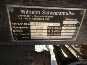 Schwarzmüller 2-Achsanhänger 2350x6000 Privatverkauf - Prikolica za poljoprivredna gospodarstva