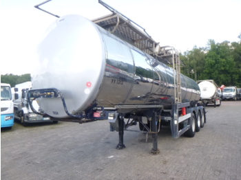 Clayton Food tank inox 23.5 m3 / 1 comp - Poluprikolica cisterna