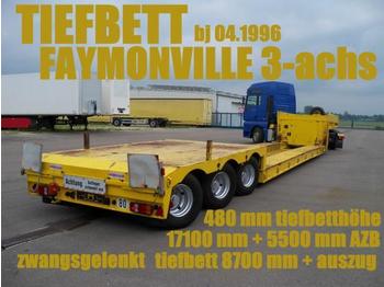 Faymonville FAYMONVILLE TIEFBETTSATTEL 8700 mm + 5500 zwangs - Poluprikolica s niskim utovarivačem