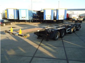 D-TEC CT-53 - 53.000 Kg - 5 axle combi trailer / 2x stuur as - Transporter kontejnera/ Poluprikolica s izmjenjivim sanducima