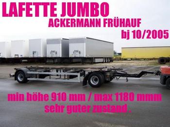 Ackermann LAFETTE JUMBO 910 - 1180 mm zwillingsbereift 2 x - Transporter kontejnera/ Prikolica s izmjenjivim sanducima