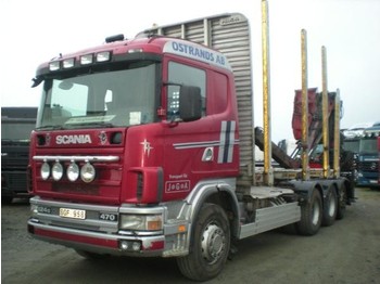 Scania 124 8X4 - Traktorska šumska prikolica